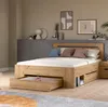 Canu Bett 140x200 cm 3 Schubladen grau, Eiche Nachbildung. Produktbild-Vorschau 6
