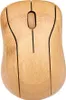 A top-down view of a bamboo computer mouse. Produktbild-Vorschau