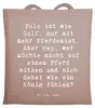 Mr. & Mrs. Panda Tote Bag Spruch Polo Abenteuer - Braun Produktbild-Vorschau 1