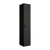 A tall, narrow black cabinet with a single handle on a white background. Náhled obrázku produktu
