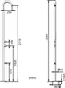 Sined | Außendusche Quartu - 229 Cm - Edelstahl Aisi 316L - Produktbild-Vorschau 8