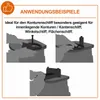 Illustrations showing how to use an oscillating spindle sander for different types of sanding. Podgląd zdjęcia produktu