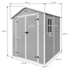 ECD Germany Gartenhaus wetterfest 5m³ Kunststoff Gerätehaus Produktbild-Vorschau 7