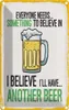 vianmo Blechschild 30x20 cm Bier I´ll have another Beer Produktbild-Vorschau 1