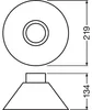 Osram Vintage Edition 1906 Lampenschirm Cone, schwarz und Produktbild-Vorschau 3