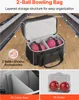 VEVOR Bowlingballtasche für 2 Bälle mit vier Rollen & Produktbild-Vorschau 2
