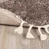 Volero - Teppich Hochflor Rund - Lofty Fringe Taupe - Ø 100 Produktbild-Vorschau 4
