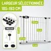 BOMI® Barrière de sécurité bébé 63–251 cm sans perçage – À Voir les images du produit 2