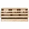 vidaXL Nid de poule 3 compartiments 72 x 33 x 38 cm Pin Voir les images du produit 3