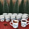 12x hrnky na svařené víno 0,2 l bílá vánoční krajina Náhled obrázku produktu 3