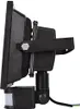 Side view of a black LED floodlight with a motion sensor attached. Produktbild-Vorschau