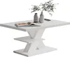 CASARIA® Tavolino Detroit 90x60x45cm da Divano 2 Ripiani in Anteprima dell’immagine prodotto 1