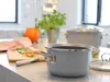 Emaillierter Kochtopf mit Glas. PREMIUM grau 24 cm, 4l Produktbild-Vorschau 3