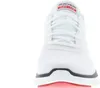 A close-up, front-facing view of a white Skechers Flex Advantage 4.0 Providence sneaker against a white background. Produktbild-Vorschau