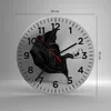 Wanduhr - Rund - Glasuhr - Tanz Schwarz Kleid - 30x30cm - Produktbild-Vorschau 3