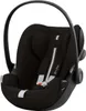 A black Cybex baby car seat is shown against a white background. Podgląd zdjęcia produktu