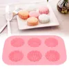 6 slotů DIY Mooncake Mold Cake Ice Cream Mýdlo Making Mould Náhled obrázku produktu 4