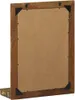 vidaXL Specchio da bagno con mensola marrone in legno Anteprima dell’immagine prodotto 5