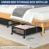 2er Pack Unterbettkommode Schwarz Unterbettbox Unterbett Produktbild-Vorschau 5