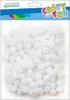 Dekorative Pompons weiß 120 Stück/1cm CRAFT WITH FUN 463921 Produktbild-Vorschau 1