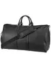 A black duffel bag is shown against a white background. Produktbild-Vorschau
