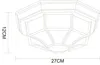 ARTE LAMP Deckenlampe – LED Deckenleuchte – bronzefarbene Produktbild-Vorschau 4