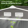 Outsunny Gerätehaus Geräteschuppen Gartenhaus Grau 277 x Produktbild-Vorschau 8