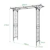 ALIGHTUP Arc de jardin en métal 206x41x216cm, arc de roses Voir les images du produit 2