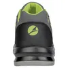 The back view of a grey and green safety shoe. Anteprima dell’immagine prodotto