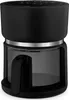 A black air fryer with a glass carafe and a black handle. Produktbild-Vorschau