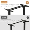 Comparison of two different desk leg constructions, highlighting the advantages of the 'LES NOTRES' option. Voir les images du produit