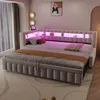 Flieks čalouněná postel 90x200cm s výsuvným lůžkem Náhled obrázku produktu 2