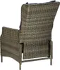 vidaXL Verstellbarer Gartensessel mit Auflagen Poly Rattan Produktbild-Vorschau 4