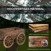 Outsunny bloembak in het ontwerp van een houten kar, Productafbeelding-voorbeeld 6