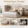 Letto imbottito INONEFT 160x200 cm con LED e USB, letto a Anteprima dell’immagine prodotto 11