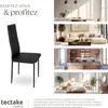 Lot de chaises avec surpiqûre - noir, Lot de 6 Voir les images du produit 7