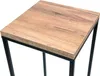DanDiBo Flower Stool Metal Wood Black Angular 70 cm Flower Náhled obrázku produktu 4