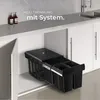 tectake® Abfallsammler Ashlyn 3-fach Mülltrennung, 2x8L und Produktbild-Vorschau 7