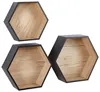 Wandregal BEN, 3er-Set aus MDF, modern, 37 cm breit, 32,2 Produktbild-Vorschau 1
