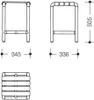 Hocker Serie 801 345 x 500 x 336 mm tiefschwarz Produktbild-Vorschau 2