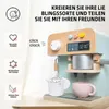 Spielküche Kaffeemaschine Kinder Holz, Kinderküche Zubehör Produktbild-Vorschau 3