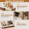 Collage of images showcasing the features of a kitchen cabinet. Podgląd zdjęcia produktu