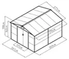 Domek ogrodowy G21 GAH 884 - 277 x 319 cm, brązowy Podgląd zdjęcia produktu 6