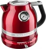 A red KitchenAid electric kettle with a temperature gauge is shown against a white background. Produktbild-Vorschau