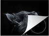 KitchenYeah© Herdabdeckplatte Katze - Licht - Schwarz , Produktbild-Vorschau 1