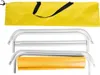 A disassembled camping lounger with its carrying bag and cushion. Voir les images du produit