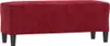 vidaXL Lavica Víno červená 100x35x41 cm Zamatová Náhľad obrázku produktu 1