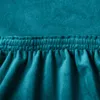 Stretch Stuhlhusse Universelle Samt Stuhlbezug Husse für Produktbild-Vorschau 7