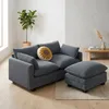 BEALIFE Rohová pohovka 168x76x91 cm  | 2-miestna + taburet Náhľad obrázku produktu 3