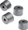 Four gray cylindrical feet with a hole in the center are arranged on a white background. Náhled obrázku produktu